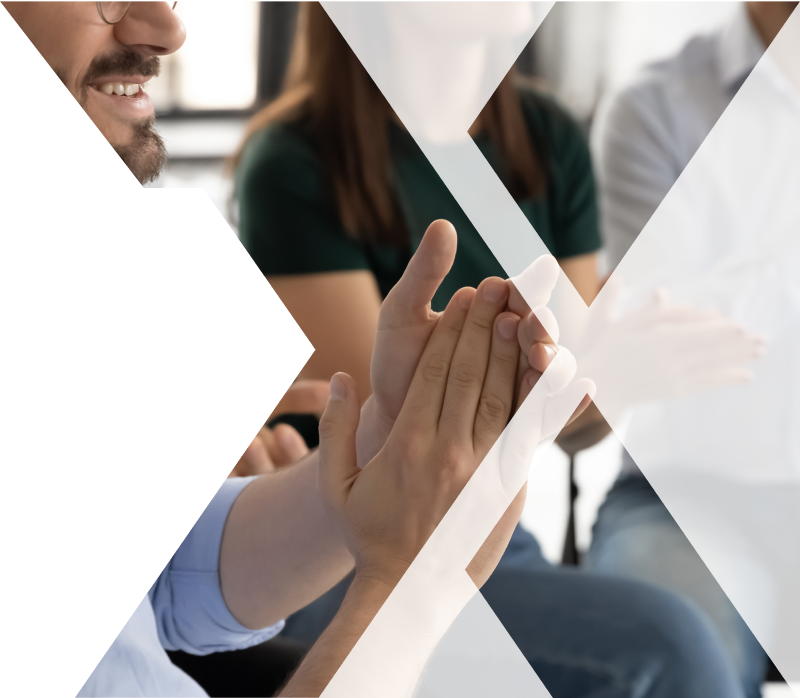 Person clapping