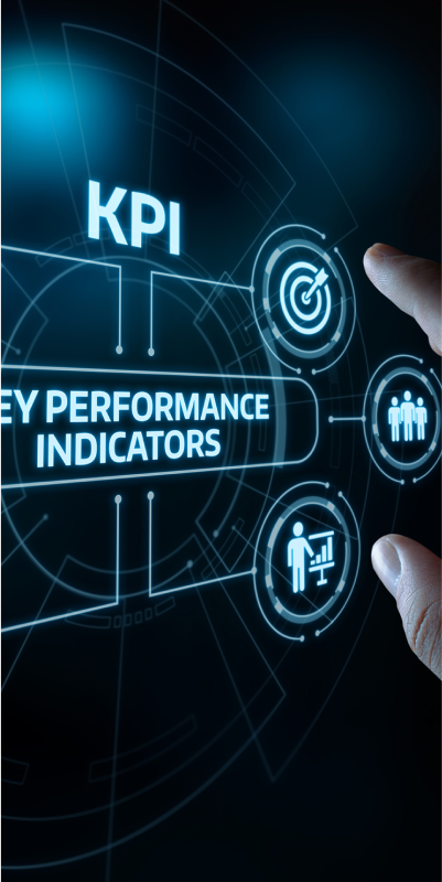 Visual Representation of Business Kpis: Bar Graphs Illustrating Profitability, Customer Retention, and Cost Control.