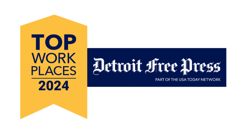 One10 named to the Top Workplaces list for 2024 by the Detroit Free Press.